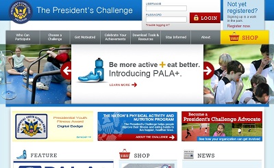 President's Challenge Homepage