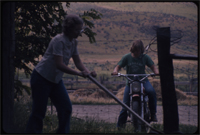 Debra and Melissa on the ranch